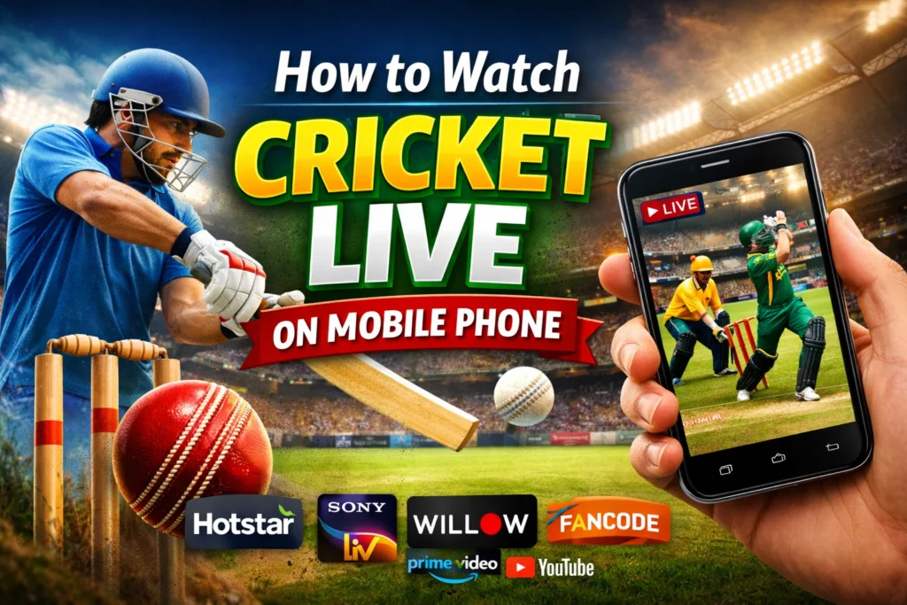 How to Watch Cricket Live Stream on Mobile (2026)